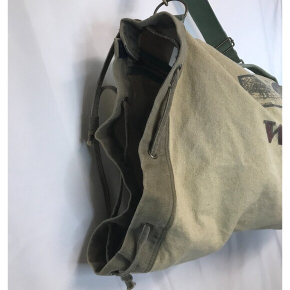 Woolrich World Travel Adventures Canvas Duffle Soft/Base Ball Carry Bag 28"X16" - Picture 8 of 16